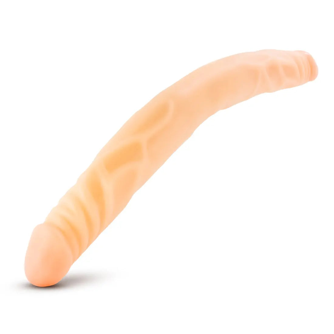 B Yours 14 Inch Double Dildo - Beige – body-safe materials | Fu'Cha Exotics