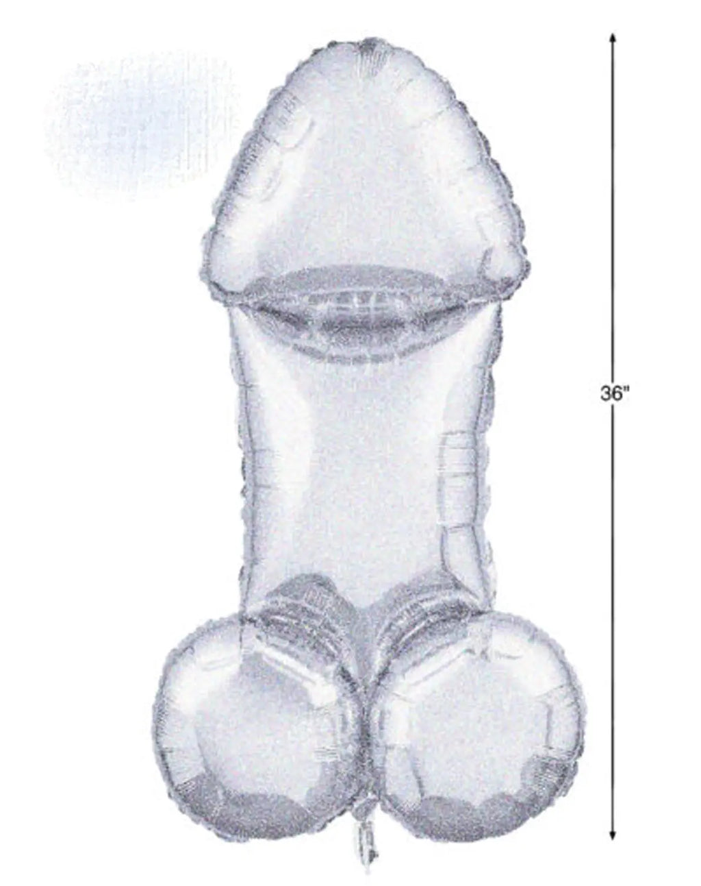 Glitterati Disco Penis 3 Foot Mylar Balloon – body-safe materials | Fu'Cha Exotics