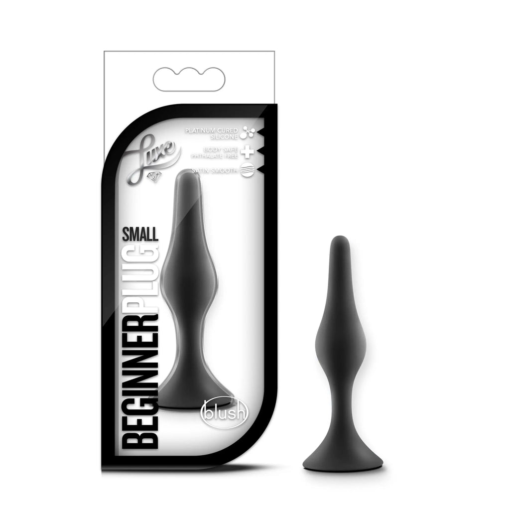 Luxe - Beginner Plug Small - Black – body-safe materials | Fu'Cha Exotics