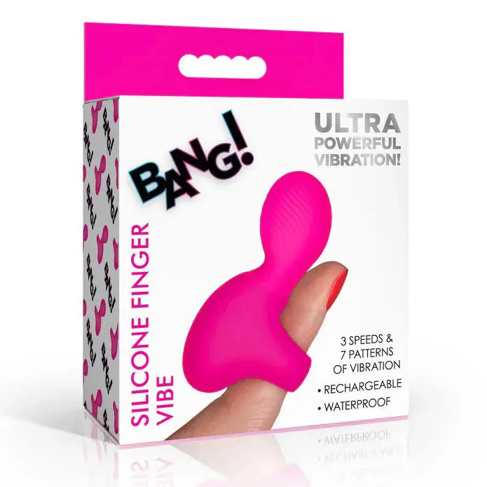 Silicone Finger Vibe - Pink – body-safe silicone 3 vibration modes | Fu'Cha Exotics