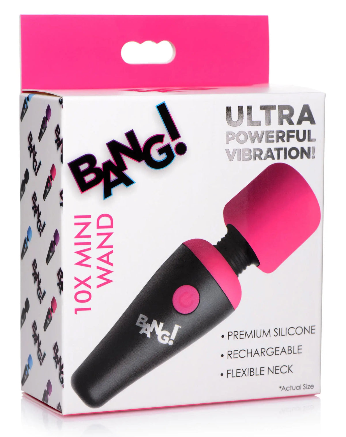 Bang - 10x Vibrating Mini Silicone Wand - Pink – body-safe materials | Fu'Cha Exotics