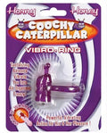 Purple vibro ring with caterpillar design, flexible antenna and vibrating base