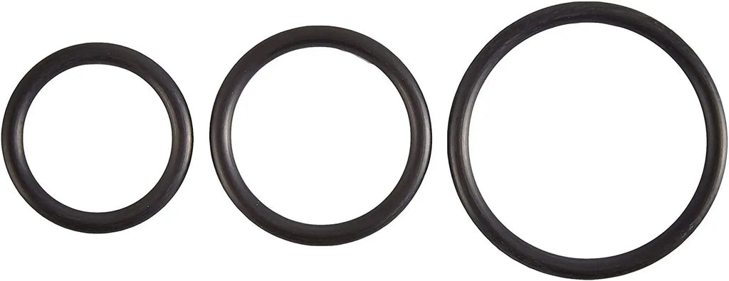 Rubber Cock Ring Set - Black – body-safe rubber | Fu'Cha Exotics