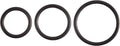 Rubber cock ring set with three black circular rings.