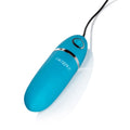 CALExotics blue handheld massager with cord and control button