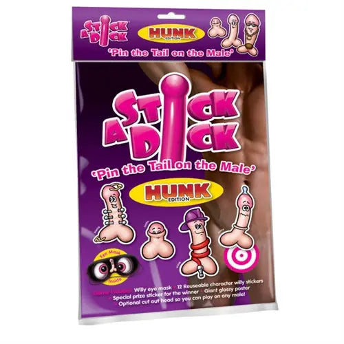 Novelty male figure sticker set, HUNK edition, packaged