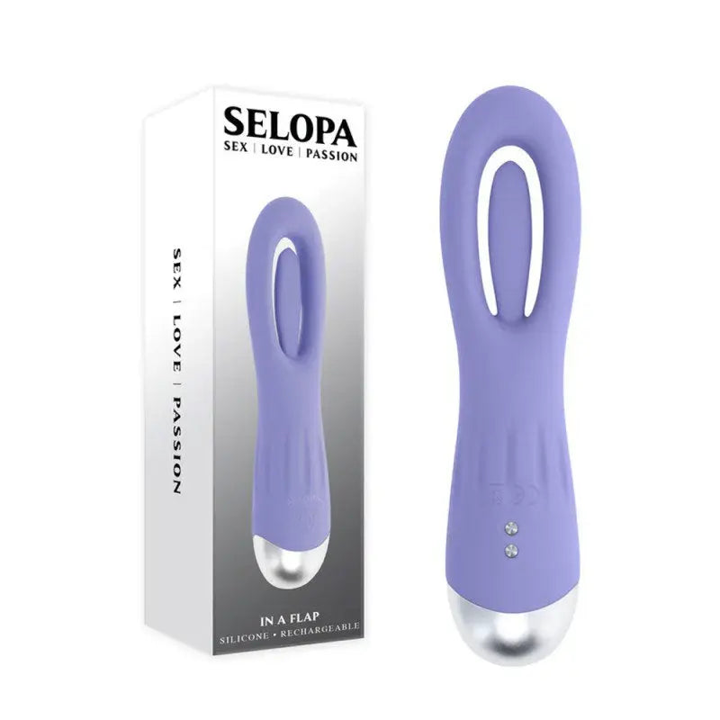 In a Flap - Purple – body-safe silicone USB-rechargeable | Fu'Cha Exotics
