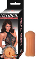 Flesh-colored pocket masturbator, smooth opening and curved body shape