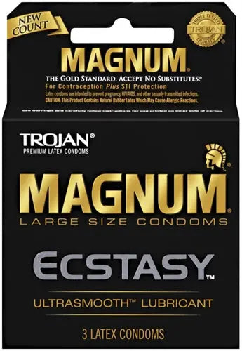 Trojan Magnum Ecstasy - 3 Pack – body-safe materials | Fu'Cha Exotics