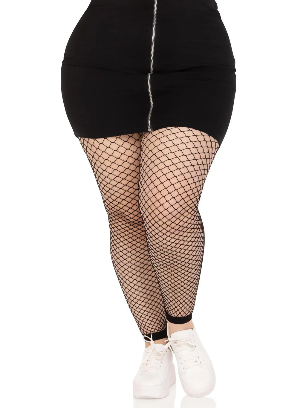 Industrial Net Footless Tights - 1x/2x - Black – nylon | Fu'Cha Exotics