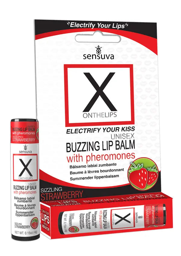 X on the Lips With Pheromones Strawberry – body-safe materials | Fu'Cha Exotics