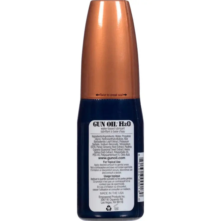 Gun Oil H2O - 4 Oz. – body-safe materials | Fu'Cha Exotics