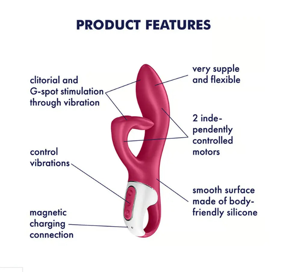 Satisfyer Embrace Me - Rabbit Vibrator - Berry – body-safe materials | Fu'Cha Exotics
