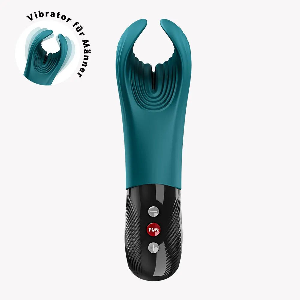 Manta Vibrating Masturbator - Bottle Green – body-safe materials | Fu'Cha Exotics