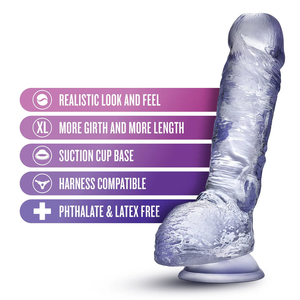 B Yours Plus - Hearty N Hefty - Clear – body-safe materials | Fu'Cha Exotics