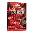 Naughty Nights dice set in box with red heart graphics and printed dice text
