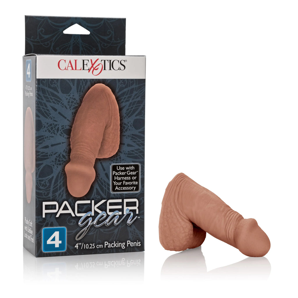 Packer Gear Packing Penis 4 Inch - Brown – body-safe materials | Fu'Cha Exotics