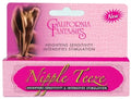 Pink boxed topical tube package with stylized Nipple Teeze label