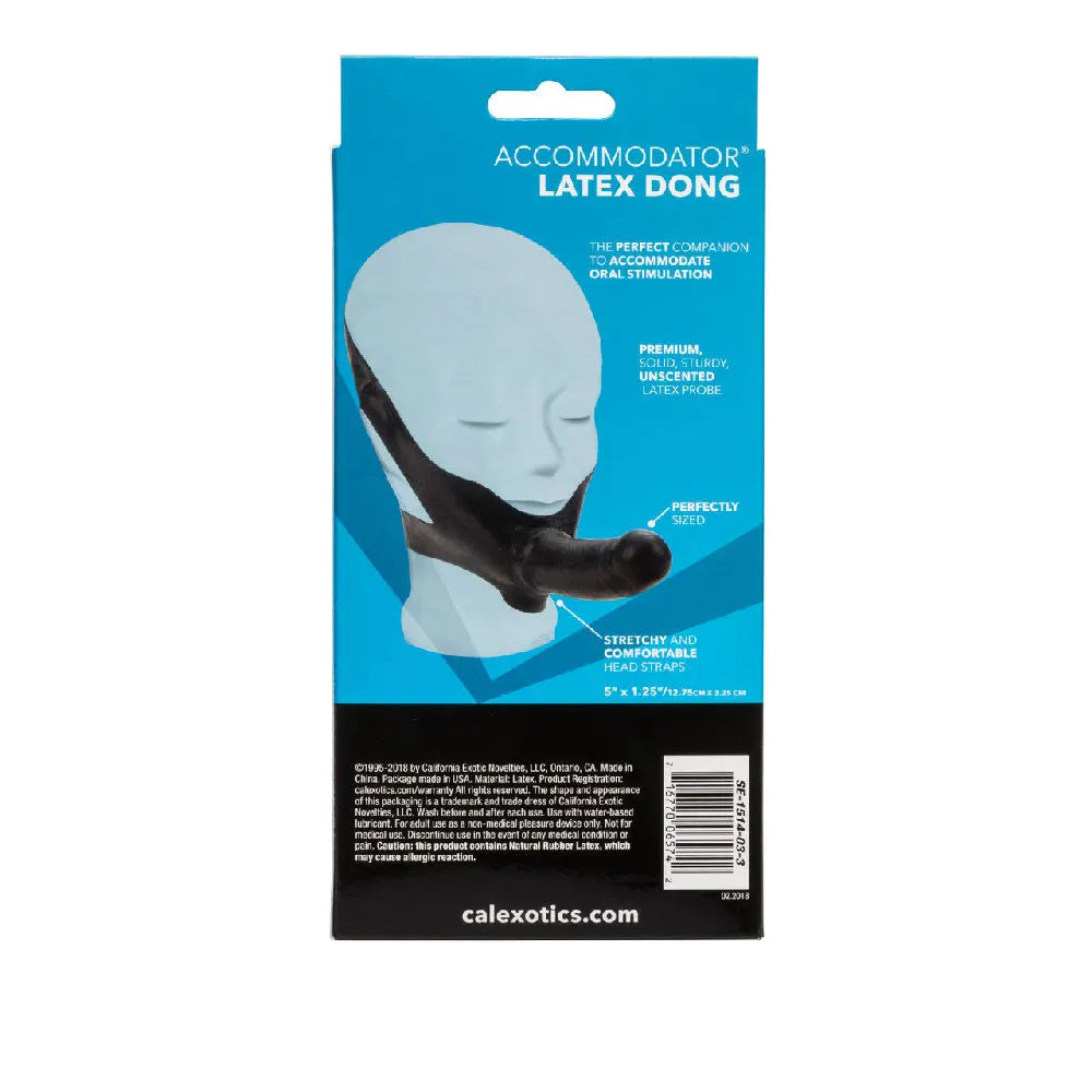 The Original Accomodator Latex Dong - Black – body-safe materials | Fu'Cha Exotics