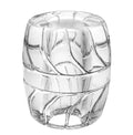 Clear plastic ball stretcher, ribbed cup with open front