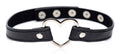 Dark Heart Chrome Heart Black Choker - Black