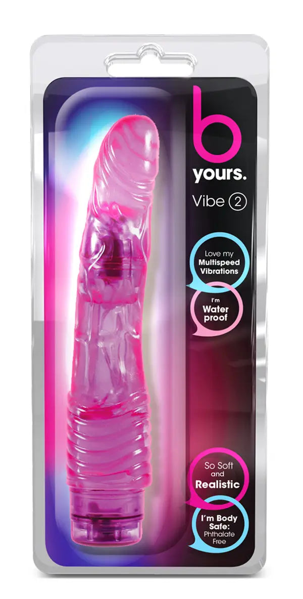 B Yours Cock Vibe #2 - Purple – body-safe materials | Fu'Cha Exotics