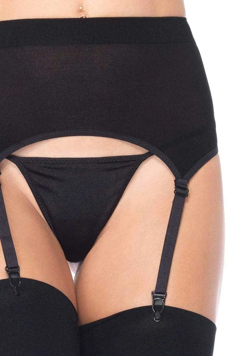 Zara Garter Belt and Stocking - Queen - Black – body-safe materials | Fu'Cha Exotics