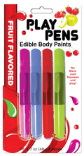 Edible body paint brush set packaging with four color paint tubes
