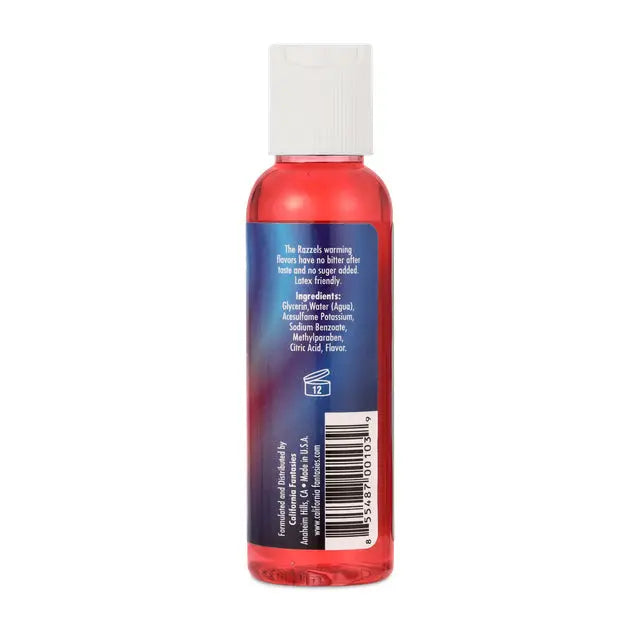Razzels Warming Lubricant - Wild Watermelon - 4 Oz. Bottle – body-safe materials | Fu'Cha Exotics
