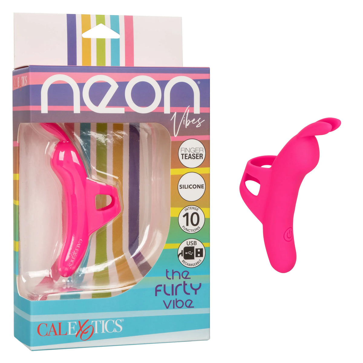 Neon Vibes - the Flirty Vibe - Pink – body-safe materials | Fu'Cha Exotics