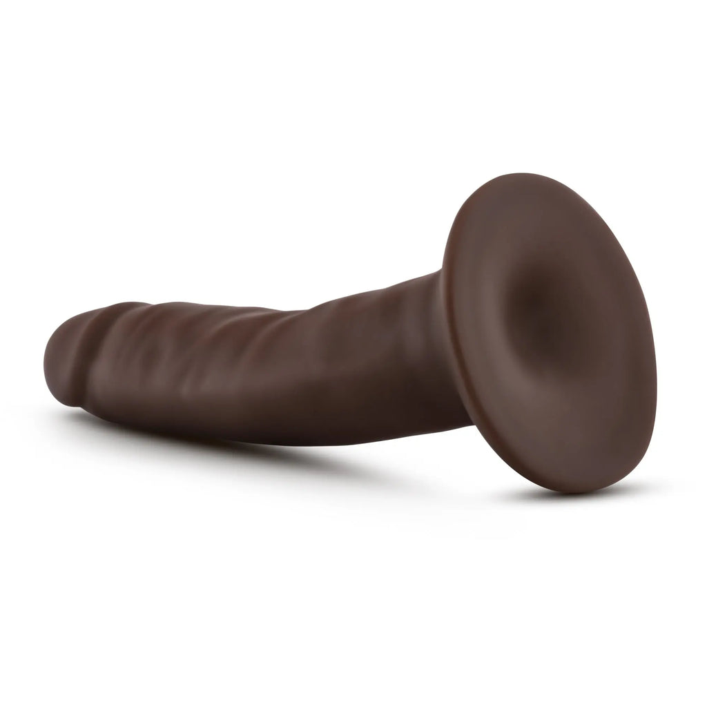 Dr. Skin - 5.5 Inch Cock with Suction Cup - Chocolate – body-safe materials suction stimulation | Fu'Cha Exotics