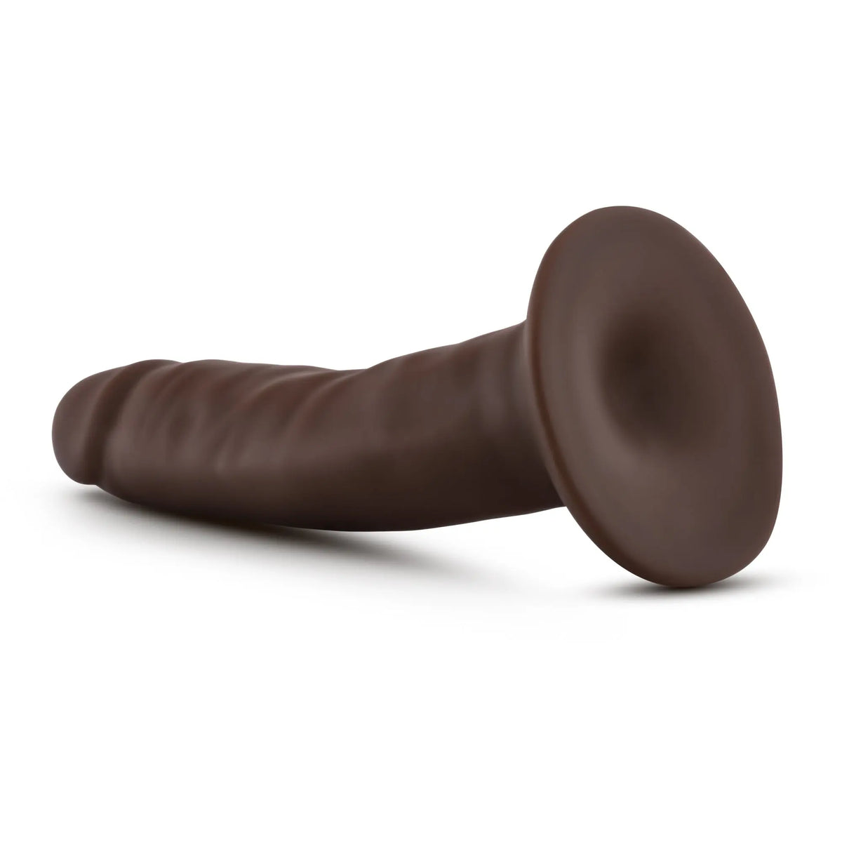Dr. Skin - 5.5 Inch Cock with Suction Cup - Chocolate – body-safe materials suction stimulation | Fu'Cha Exotics