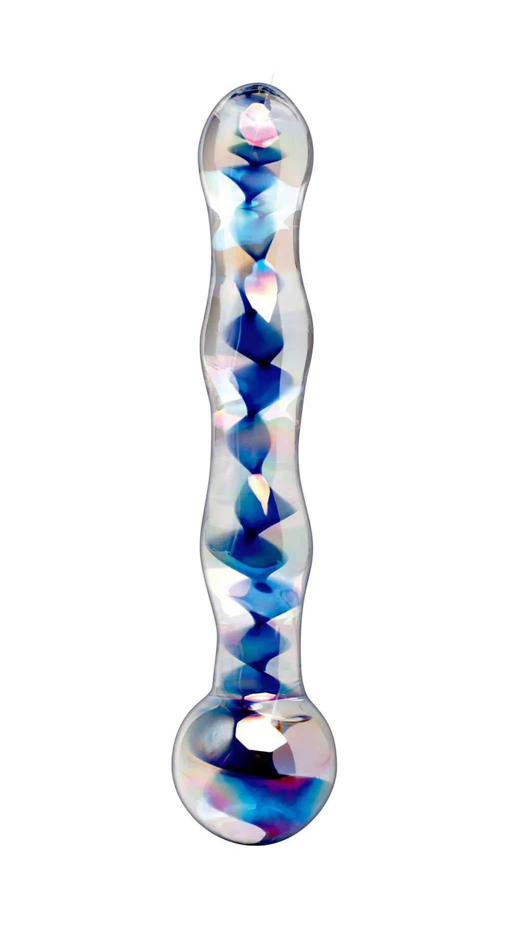 Icicles No. 8 - Clear / Blue – body-safe materials | Fu'Cha Exotics