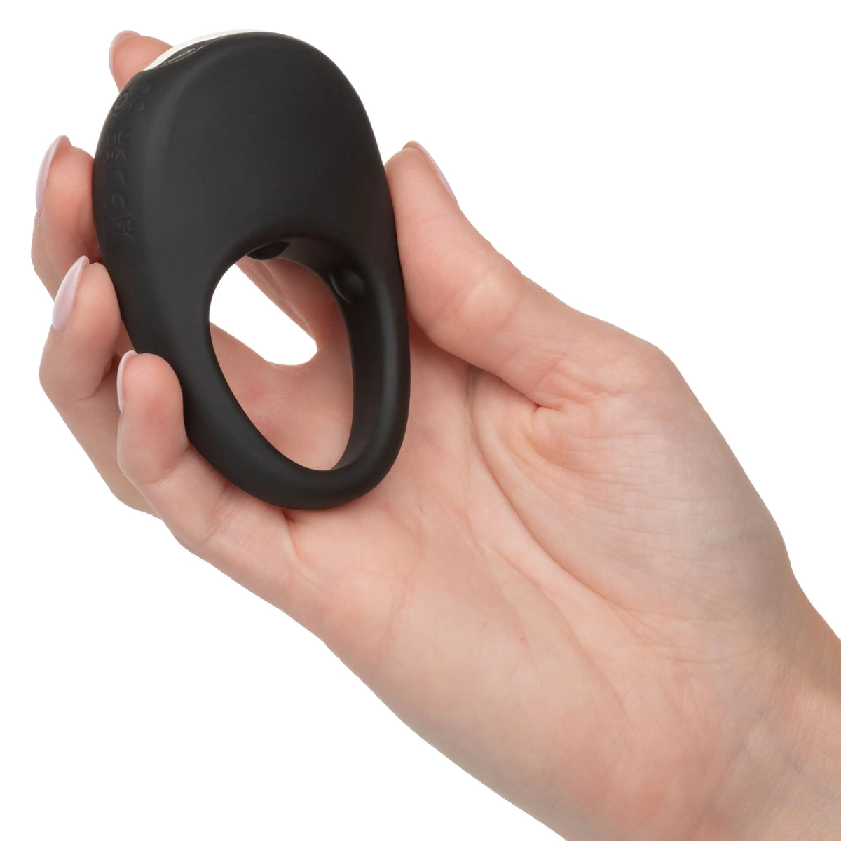Silicone Rechargeable Pleasure Ring - Black - Black – body-safe materials | Fu'Cha Exotics