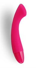 Moka G-Vibe vibrator, curved cerise silicone with ribbed textured tip