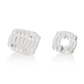 Clear enhancer ring with raised round segments, see-through design
