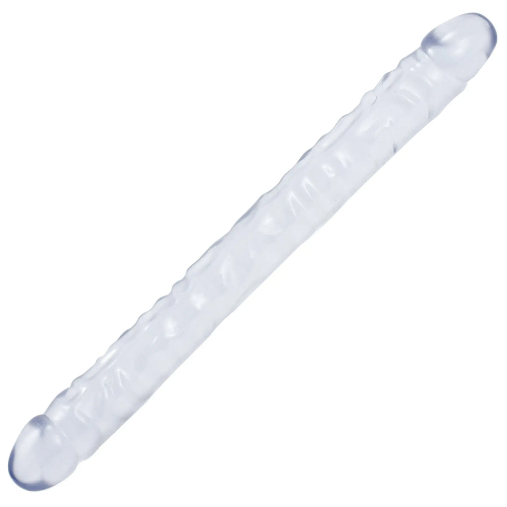 Crystal Jellies 18 Inch Double Dong - Clear – body-safe materials | Fu'Cha Exotics