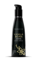 Water-based intimate lubricant bottle, black with Vanilla Bean label, 120 ml