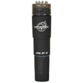 Doc Johnson Black Magic Pocket Rocket handheld massager, open/off/on button