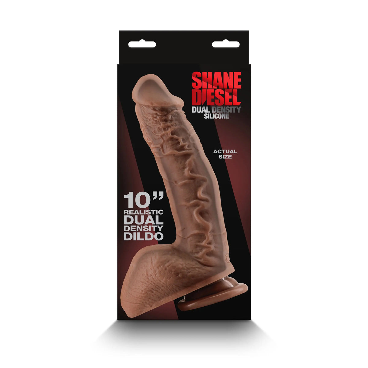 Shane Diesel - Dual Density Dildo - Brown – body-safe materials | Fu'Cha Exotics