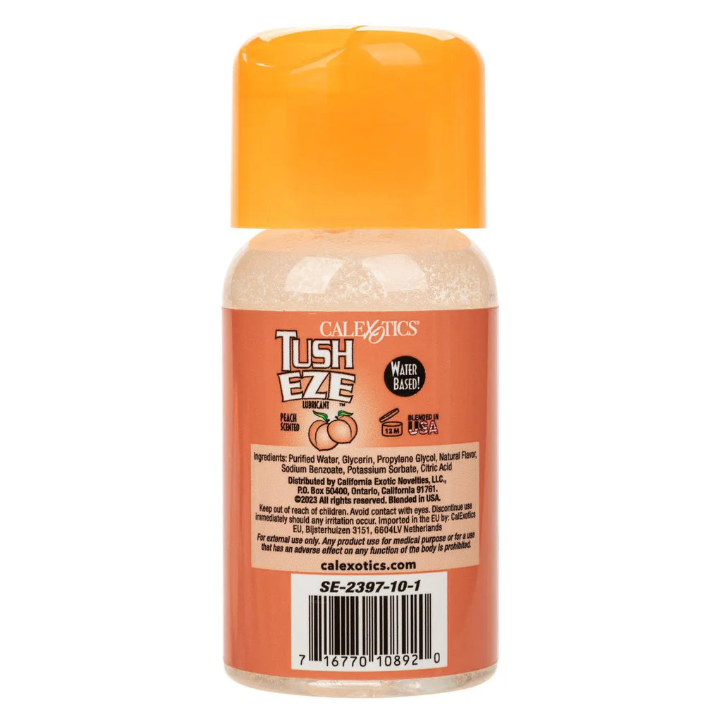 Tush Eze Lubricant - Peach Scented - 6 Oz./177 ml – body-safe materials | Fu'Cha Exotics