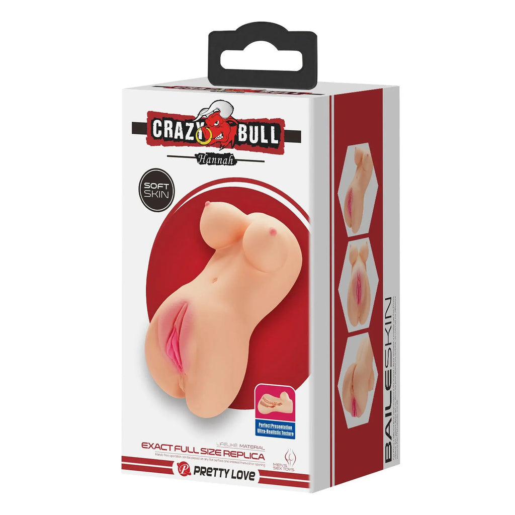 Hannah the Realistic Vagina Masturbator - Light – body-safe materials fully waterproof | Fu'Cha Exotics