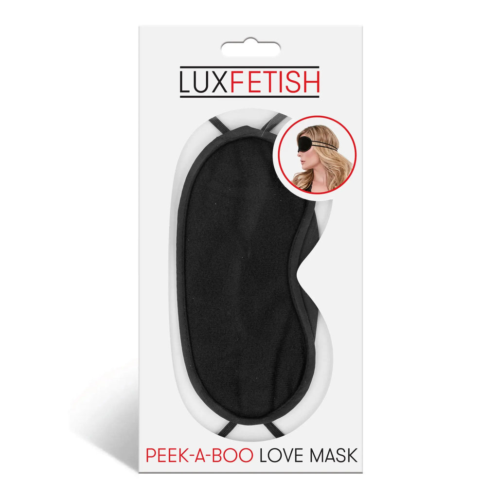 Peek-a-Boo Love Mask - Black – body-safe materials | Fu'Cha Exotics