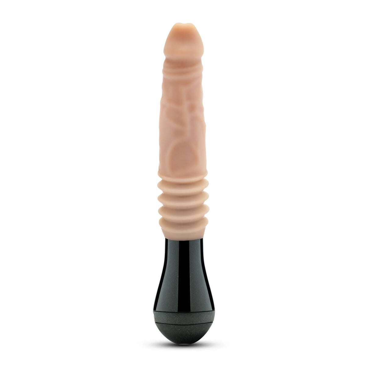 Dr. Skin Silicone - Dr. Knight - Thrusting Gyrating Vibrating Dildo - Beige – body-safe materials | Fu'Cha Exotics