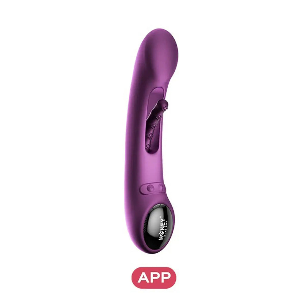 Tempo App-Controlled Tapping G-Spot Vibrator - Purple – body-safe silicone app-controlled | Fu'Cha Exotics