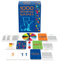 Drinking card game set with colorful cards, spinner, and dice