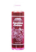 Cinnamon-scented lotion bottle, pink-red cylindrical bottle with screw cap