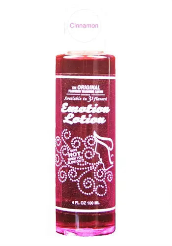 Cinnamon-scented lotion bottle, pink-red cylindrical bottle with screw cap