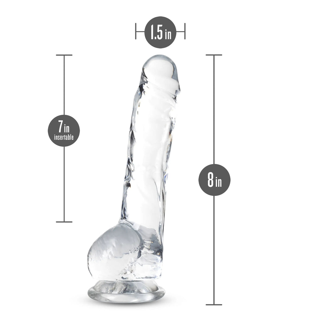 Naturally Yours - 8 Inch Crystalline Dildo - Diamond – body-safe materials | Fu'Cha Exotics