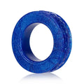Blue comfort cock ring with circular open design
